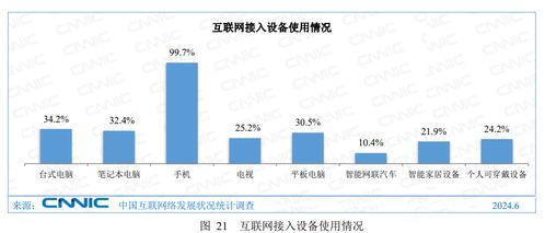 权威报告 上半年手机网民规模达10.96亿人,电视上网比例为25.2